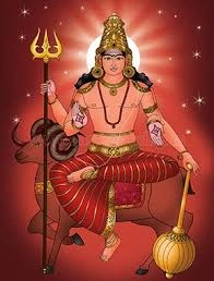 Mangal Graha was Born from 3 drops of sweat of Lord Shiva's Body